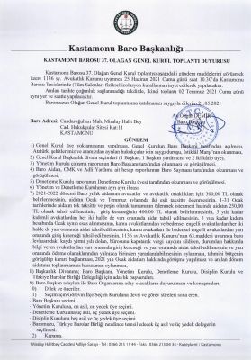 Genel Kurul Duyurusu