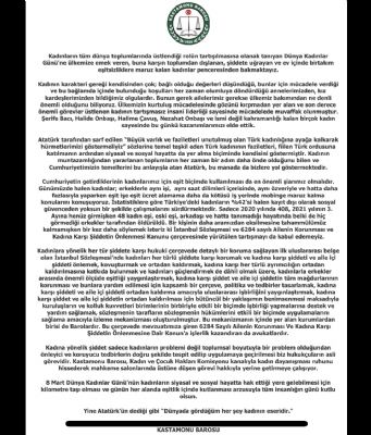 8 Mart Dünya Kadınlar Günü Basın Açıklaması