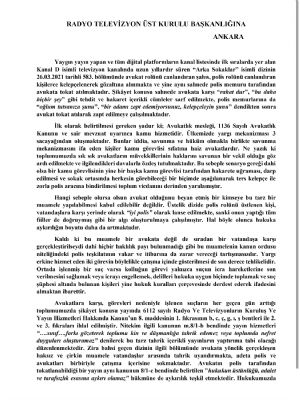 Avukatları Tahkir Eden Yayın Rtük'e İhbar Edildi