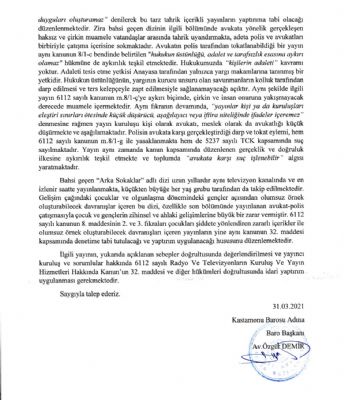 Avukatları Tahkir Eden Yayın Rtük'e İhbar Edildi